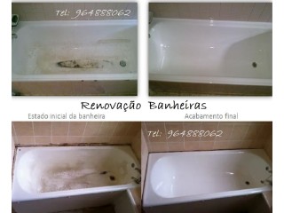Renovação, Restauro de banheiras | Recuperação esmalte de banheiras